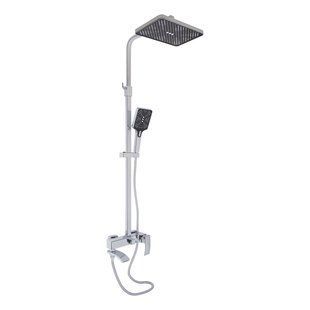 Душова система універсальна Qtap Swan Cascada на три споживача (з виливом) QTSWA111CRM45566 Chrome, Хром