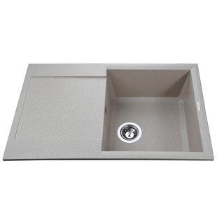 Кухонная мойка гранитная Globus Lux Komo песчаный 790х500мм-А0004, Sand