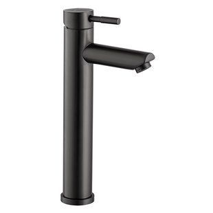 Смеситель для умывальника Wezer EKO11A-01-BLACK высокий, Черный матовый