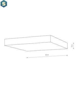 Стельовий світильник Nowodvorski 10432 Lid Square Led 1x50W 4000K 4600Lm IP20 Wh