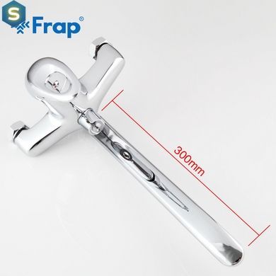 F2203 Змішувач для ванни довгий пл. вигнутий гусак &Oslash;40 Frap 1/10, Хром