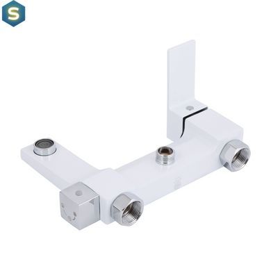 Душова система універсальна Qtap Gemini на три споживача (з виливом) QTGEM111CRW45687 Chrome/White, Білий
