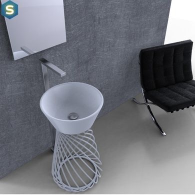 Умывальник HIDRA 43x43 Wire, Черный/золото