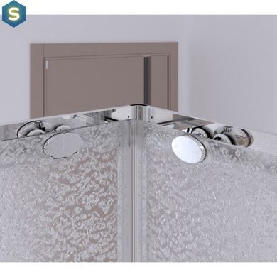 Душевая кабина Qtap Presto CRM1088SP5 Pear, Хром, матовый, хром