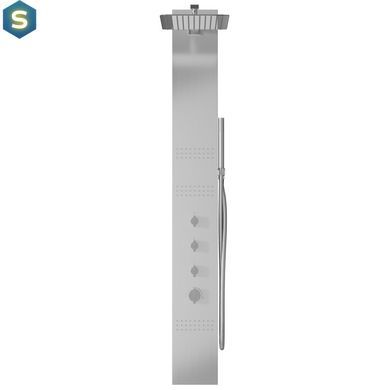 Душевая панель Corsan Neo inox S060MSL, Нержавеющая сталь