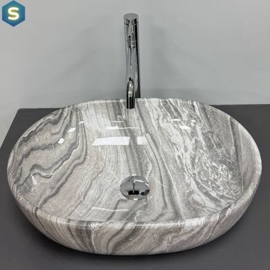 Умывальник VBI Modena S grey onyx накладной VBI-012009, Каппучино