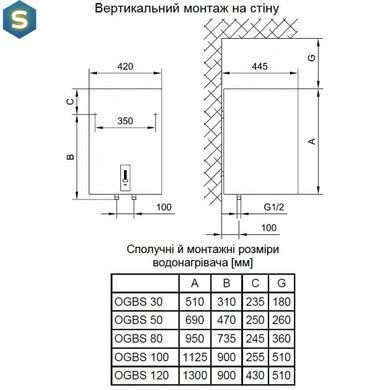 Водонагрівач Gorenje OGBS 80 SMV9