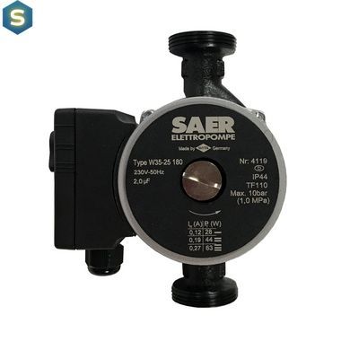 Насос циркуляційнний Saer W35-25 180мм + гайки