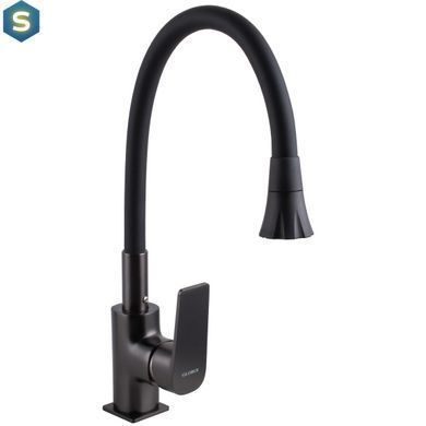 Змішувач для кухні Globus Lux Bonn GLB-0203SA-GP-B01, Черный матовый