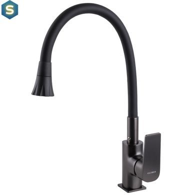 Змішувач для кухні Globus Lux Bonn GLB-0203SA-GP-B01, Черный матовый