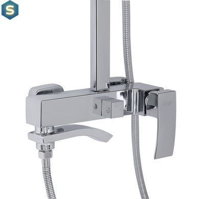 Душова система універсальна Qtap Swan Cascada на три споживача (з виливом) QTSWA111CRM45566 Chrome, Хром