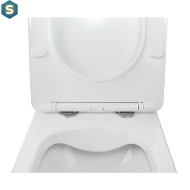 Набор: Qtap инсталляция 3 в 1 Nest QT0133M425 с панелью смыва квадратной QT0111M06028CRM + унитаз с сиденьем Jay QT07335176W