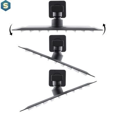 Душевая система скрытого монтажа Yoka Dual black + BOX BP.DUAL-BLK, Черный матовый