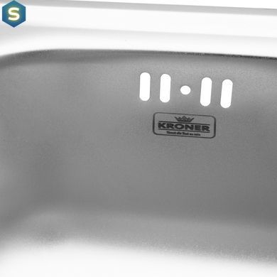 Кухонная мойка Kroner KRP Satin-3838 (0,6 мм) CV022756, Satin