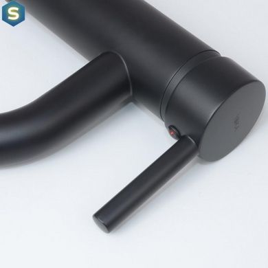 Смеситель для умывальника Yoka Spa 24 Black низкий BU.SPA-24-BLK, Черный матовый