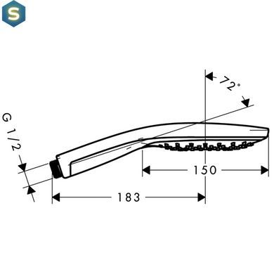 Ручний душ Hansgrohe Raindance Select 28587400