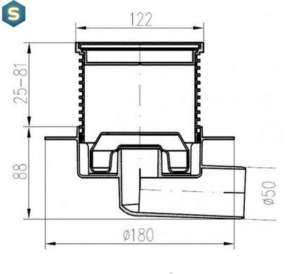 Трап MCH 425L металева решітка