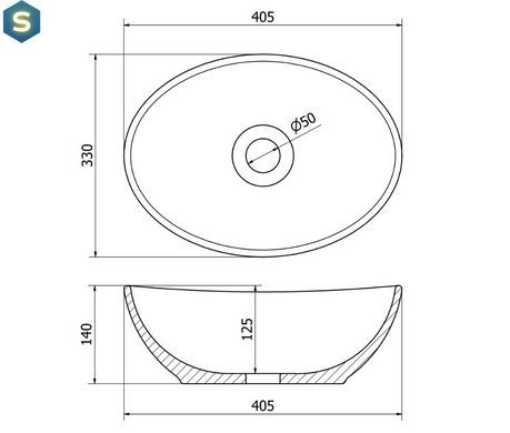 Умивальник Mexen Elza silver old із візерунком накладної MEX-21014052, Хром