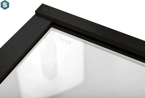 Душова кабіна Rea Hugo 100x100 black подвійна REA-K6602, Черный матовый, Універсальна, чорний матовий