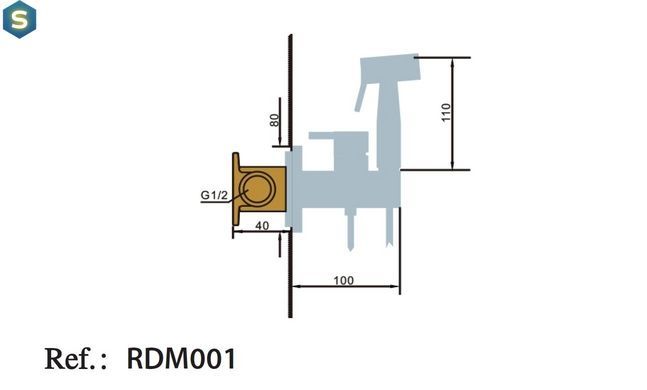 Гигиенический душ Imex Munich PVD матовое золото RDM001/OC, Золотой
