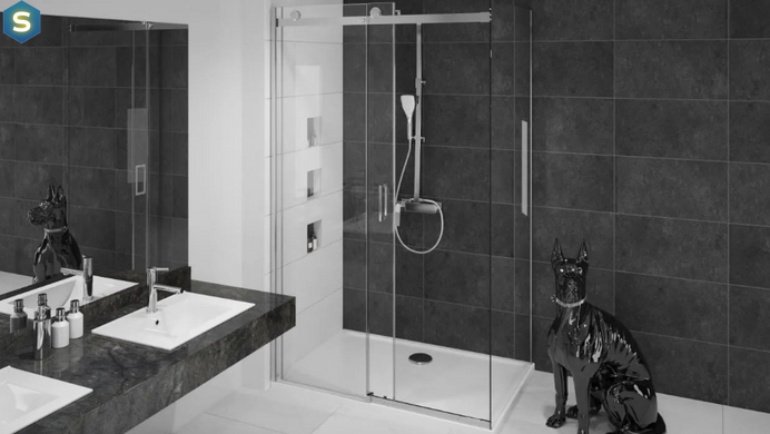 Душова кабіна Rea Nixon 100x150 L chrome REA-K5014 + REA-K5008, Хром, Ліва, прозорий, хром