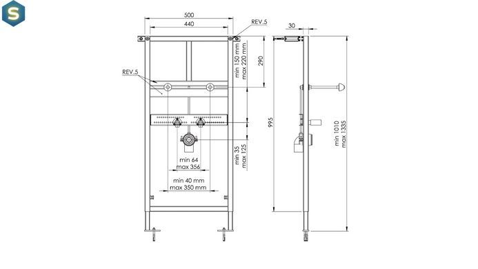 Инсталляция для умывальника Koller Pool Alcora ST1100