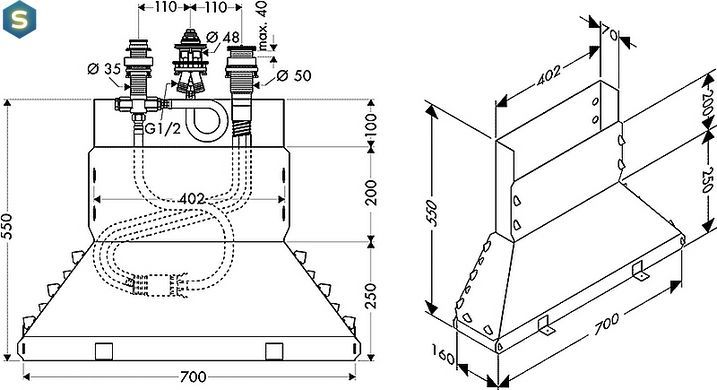 Прихована частина Hansgrohe Metris 13437180