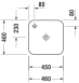 Умывальник Duravit Cape Cod 46x46 см 2340460000, Белый