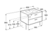 Тумба з умивальником Roca Victoria Basic 60 см береза A855854422