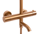 Душевая система Rea Lungo brushed copper с термостатом и изливом REA-P8807, Теплый закат