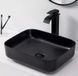 Умывальник Dusel Cubis 500251B, Черный матовый