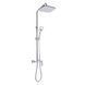 Душова система універсальна Qtap Gemini на три споживача (з виливом) QTGEM111CRW45687 Chrome/White, Білий
