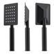 Душевая система скрытого монтажа Yoka Dual black + BOX BP.DUAL-BLK, Черный матовый