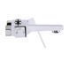 Душова система універсальна Qtap Gemini на три споживача (з виливом) QTGEM111CRW45687 Chrome/White, Білий