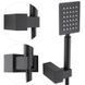 Душевая система скрытого монтажа Yoka Dual black + BOX BP.DUAL-BLK, Черный матовый