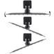 Душевая система скрытого монтажа Yoka Dual black + BOX BP.DUAL-BLK, Черный матовый