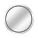 Зеркало Qtap Mideya R800 с LED-подсветкой Touch, с антизапотеванием, с часами, диммером яркости QT2078NCR8080W