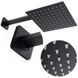 Душевая система скрытого монтажа Yoka Dual black + BOX BP.DUAL-BLK, Черный матовый