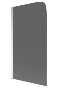 Шторка для ванни Mexen Felix 70 graphite хром рухлива MEX-890-070-001-01-40, Універсальна, тонованний, хром