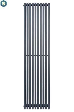 Вертикальный дизайнерский радиатор отопления Arttidesign Ancona 10/1800/460/50 сірий матовый, Каппучино