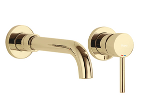 Смеситель для умывальника Rea Lungo Long + Box скрытого монтажа gold REA-B0370, Золотой
