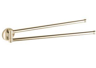 Полотенцедержатель VBI Venus brushed gold поворотная двойная VBI-040018BG, Золотой