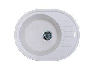 Кухонная мойка Adamant Ovum 615x495x200 белый 000008380, Белый