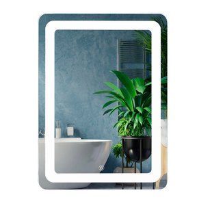 Дзеркало Unio MRR-04 SQR-RA-S 600 x 800 mm LED FL з сенсором 000027463