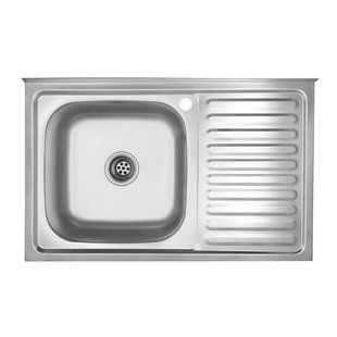 Кухонная мойка Kroner KRP Satin-5080L (0,8 мм) CV022820, Satin