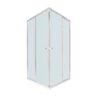 Душевая кабина Qtap Pisces CRM109-11SP5 90-105x90-105 см, стекло Pear 5 мм без поддона, Хром, Универсальная, матовый