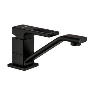 Смеситель для кухни черный Gappo 1/8 G4517-6, Черный матовый