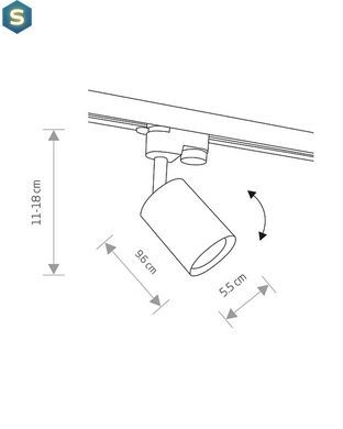 Трековый светильник Nowodvorski 9322 Profile eye spot GU10 1x10W IP20 Bl