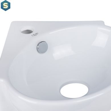 Умывальник Qtap Leo 390x365x130 White QT11115010WN, Белый