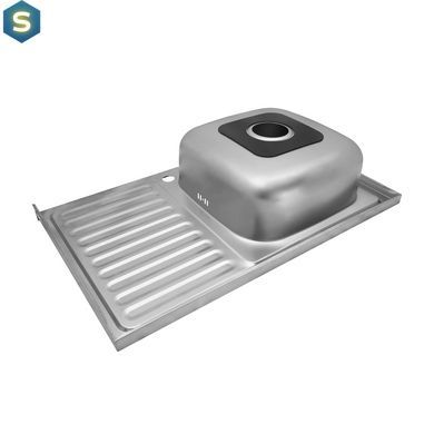 Кухонна мийка Kroner KRP Satin-5080L (0,8 мм) CV022820, Satin